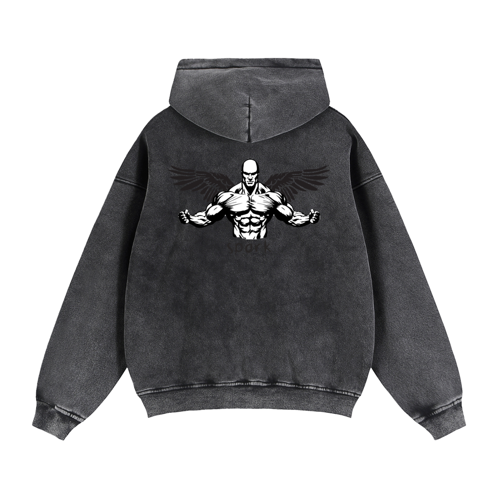 Zip-Through Boxy Fleece Hoodie